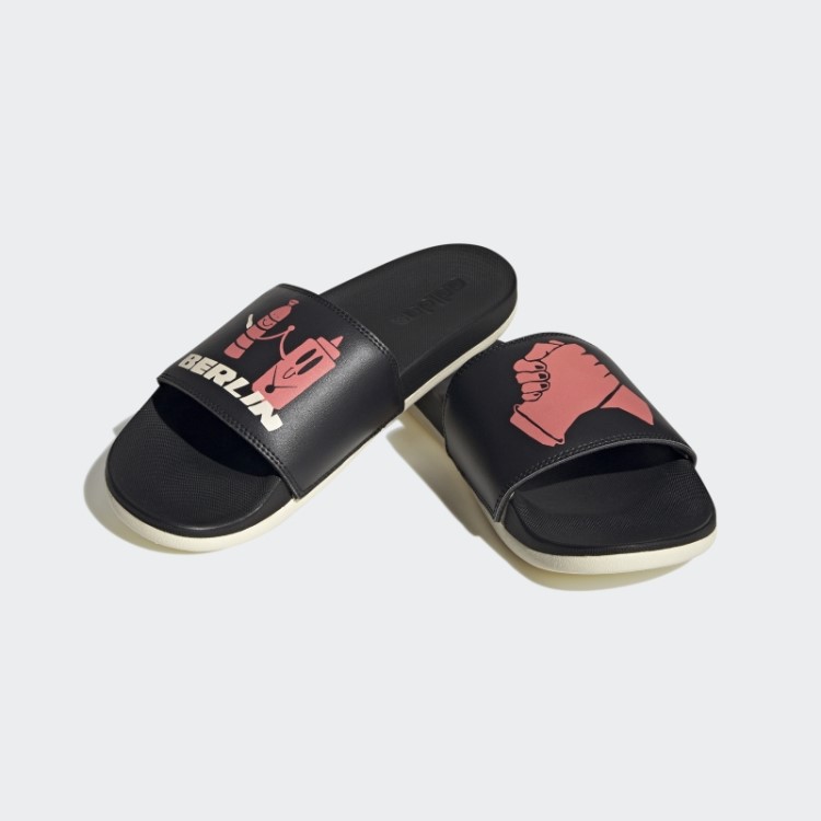 Sandália Adidas Adilette Comfort Cor Ecru