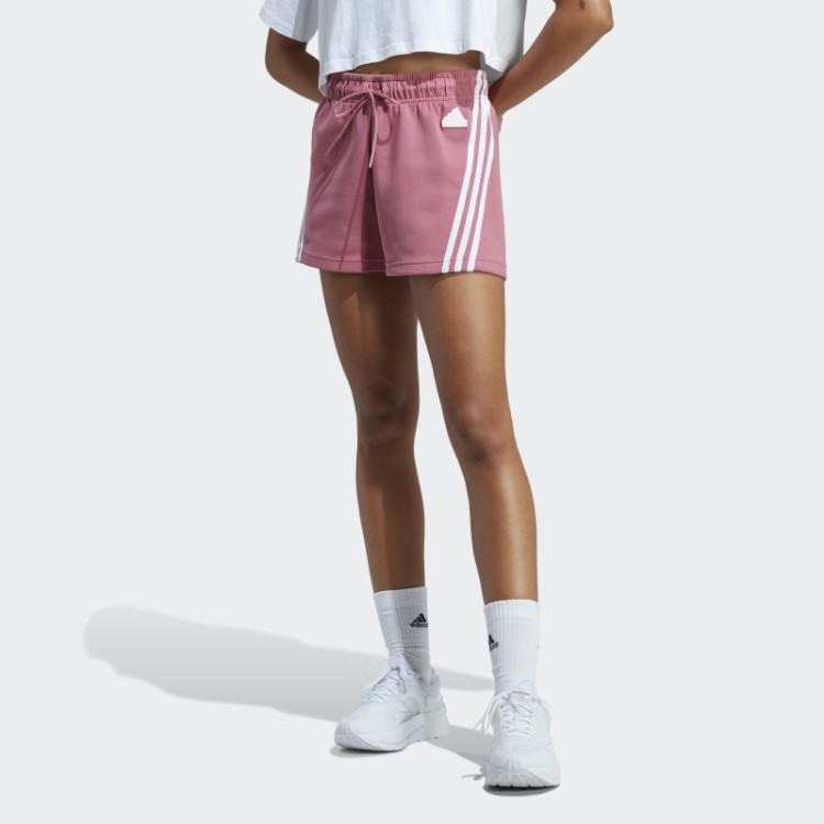 Bermuda Rosa Adidas Future Icons Com As Três Listras