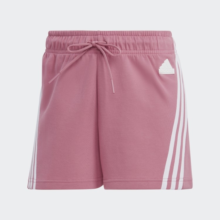 Bermuda Rosa Adidas Future Icons Com As Três Listras