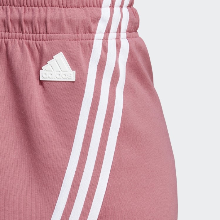 Bermuda Rosa Adidas Future Icons Com As Três Listras