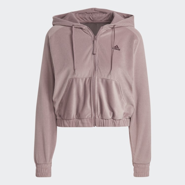 Moletom Aveludado Adidas Hyperglam Roxo