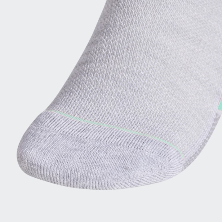 Meias Adidas Listras Superlite Cinza Claro 3 Pares