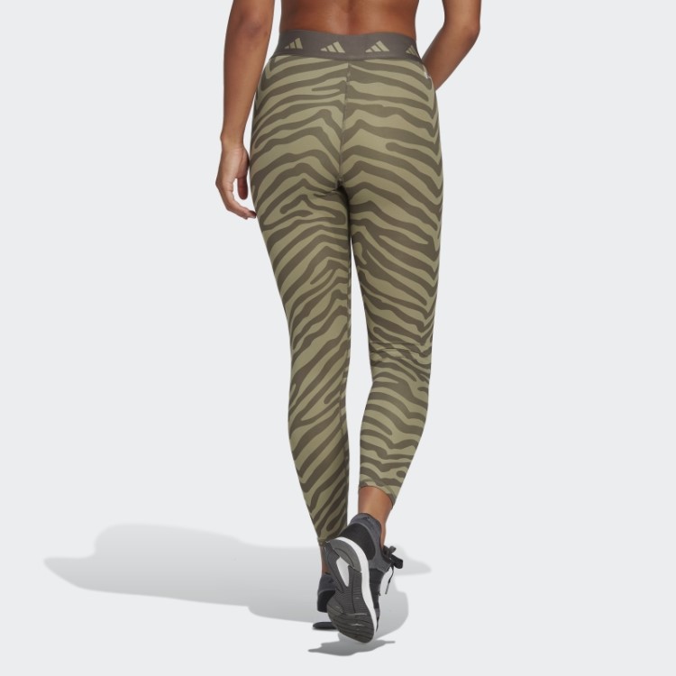 Legging Zebra 7/8 Cintura Alta Hyperglam Techfit Adidas Multicolor