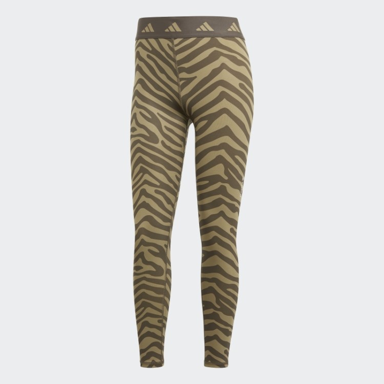 Legging Zebra 7/8 Cintura Alta Hyperglam Techfit Adidas Multicolor