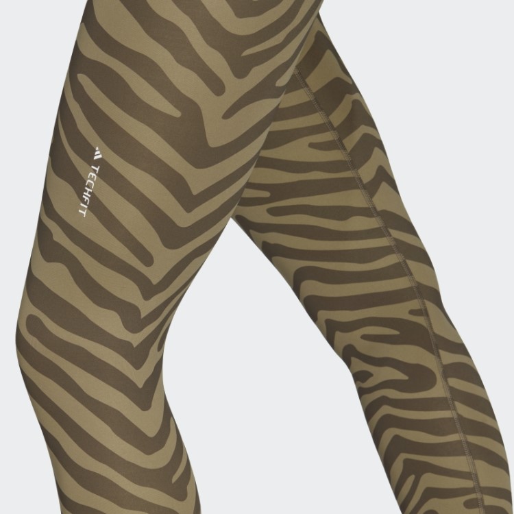 Legging Zebra 7/8 Cintura Alta Hyperglam Techfit Adidas Multicolor
