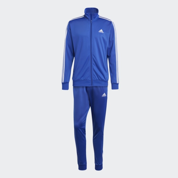 Adidas Basic 3 Listras Agasalho De Treino Azul