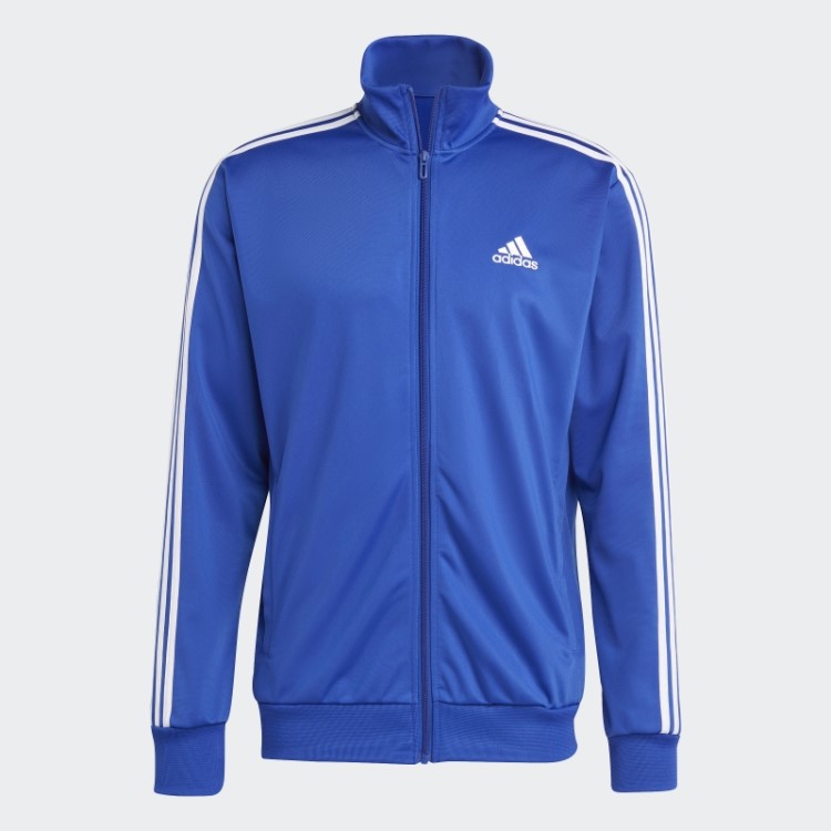 Adidas Basic 3 Listras Agasalho De Treino Azul