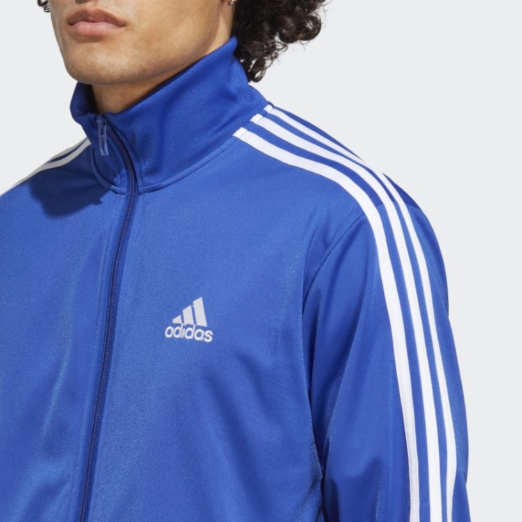 Adidas Basic 3 Listras Agasalho De Treino Azul