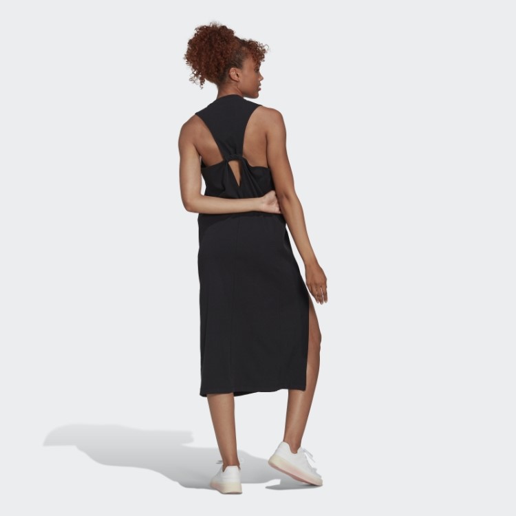 Vestido Canelado Adidas Preto
