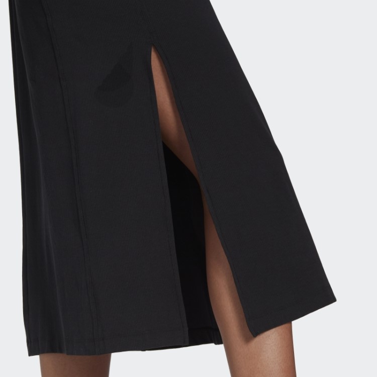 Vestido Canelado Adidas Preto