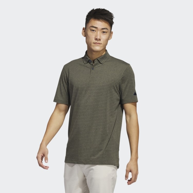 Go-to Camisa Polo Listrada De Golfe Azul Marinho Adidas