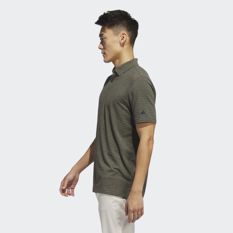 Go-to Camisa Polo Listrada De Golfe Azul Marinho Adidas