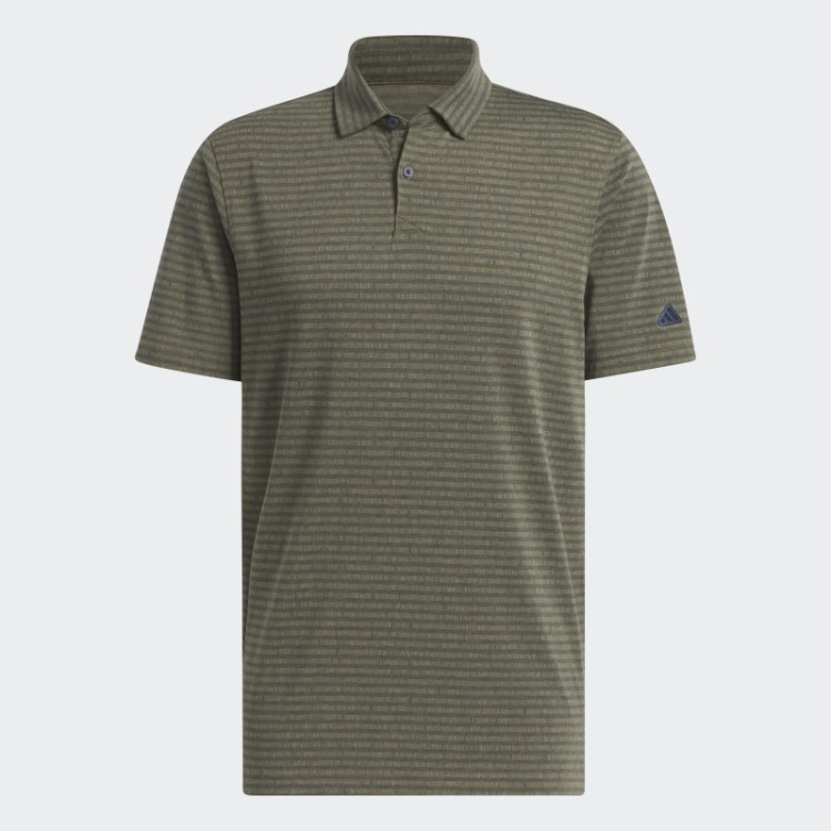 Go-to Camisa Polo Listrada De Golfe Azul Marinho Adidas