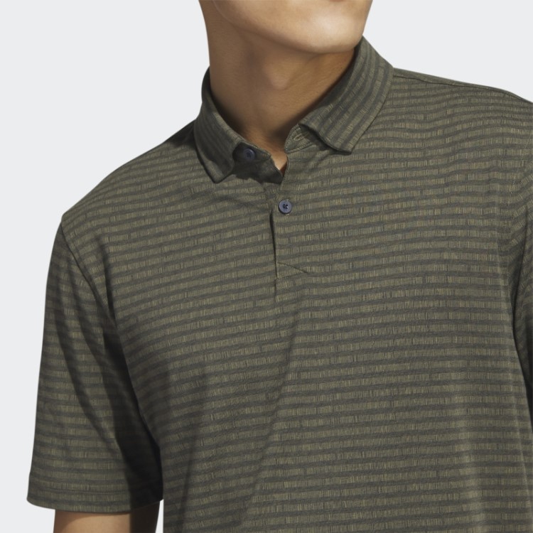 Go-to Camisa Polo Listrada De Golfe Azul Marinho Adidas
