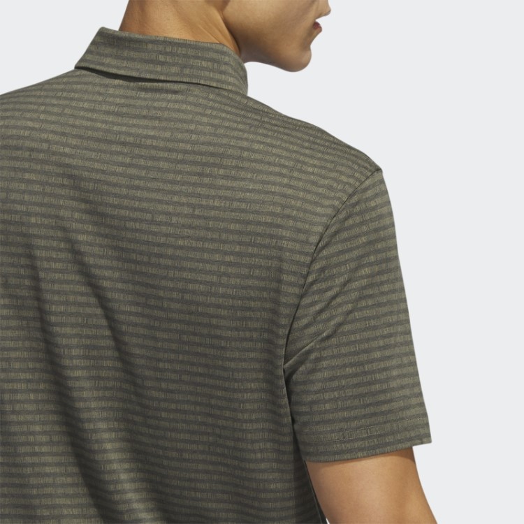 Go-to Camisa Polo Listrada De Golfe Azul Marinho Adidas
