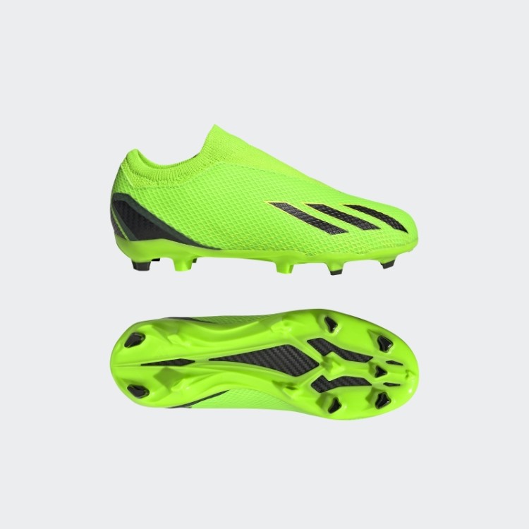 Verde Adidas X Speedportal.3 Chuteiras Firmes Sem Cadarço