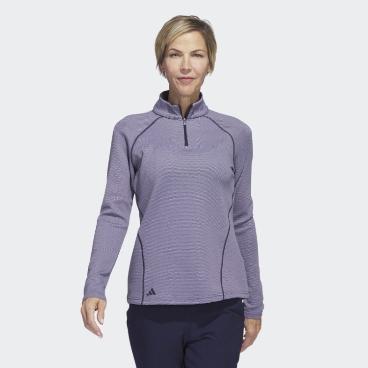 Pulôver De Golfe Com Zíper 1/4 Adidas Navy