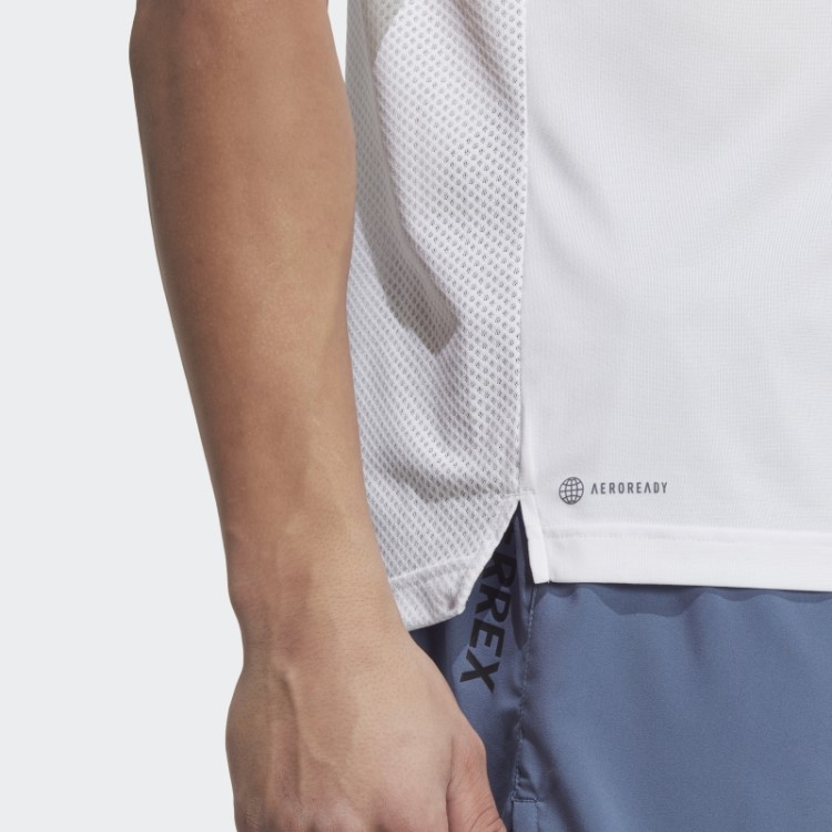 Camiseta Branca Para Corrida Terrex Agravic Adidas