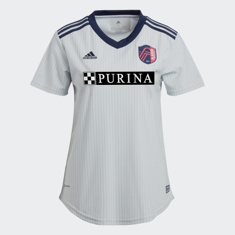 Cinza St. Louis City SC 23 Fora Camisa Adidas
