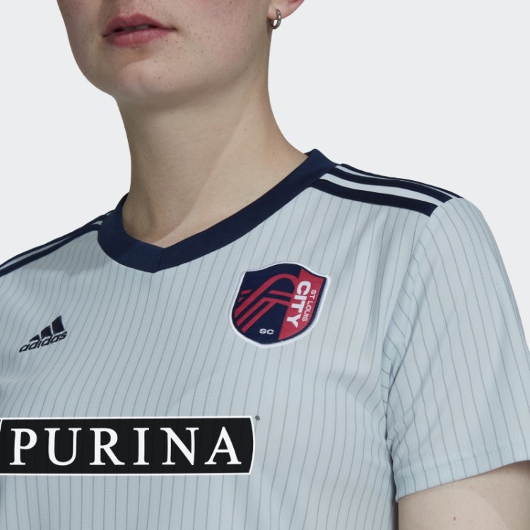 Cinza St. Louis City SC 23 Fora Camisa Adidas