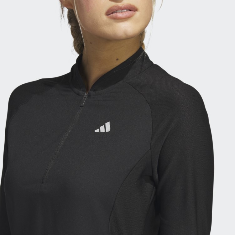Vestido De Golfe Manga Longa Adidas Preto