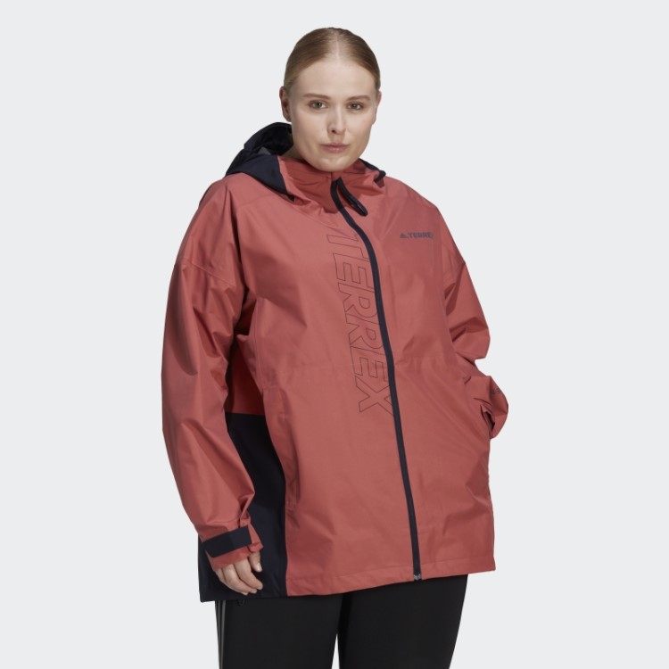 Jaqueta De Chuva Terrex Gore-tex Paclite (tamanho Grande) Vermelho Adidas