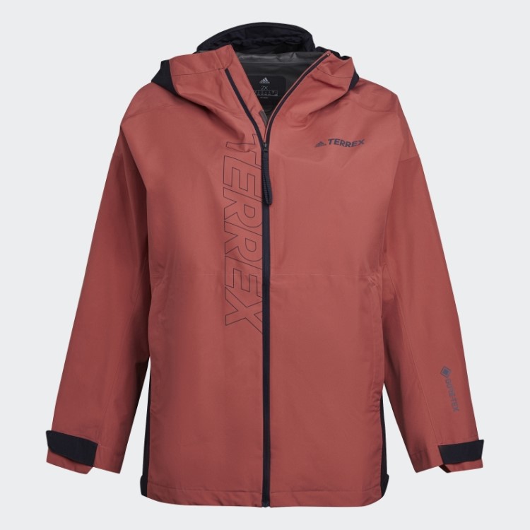 Jaqueta De Chuva Terrex Gore-tex Paclite (tamanho Grande) Vermelho Adidas