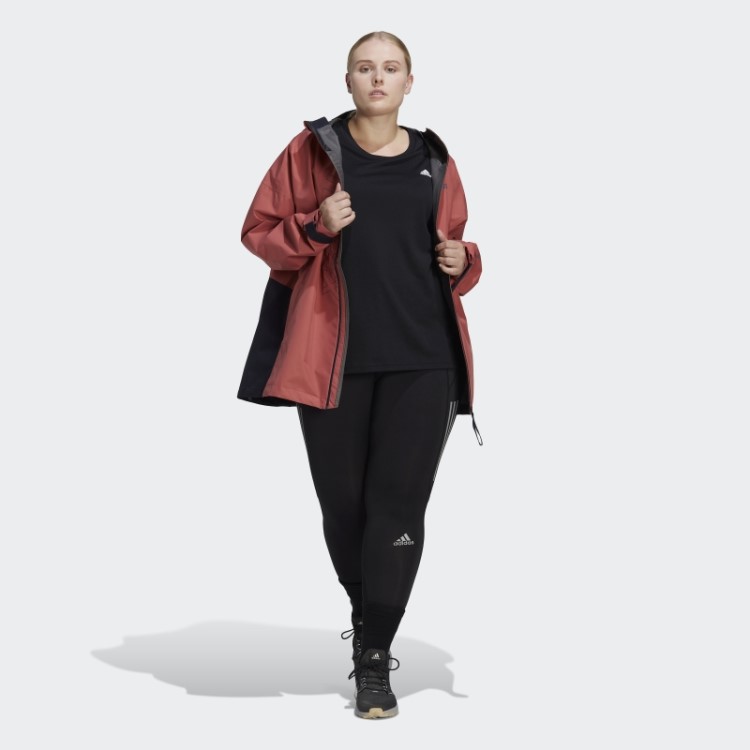 Jaqueta De Chuva Terrex Gore-tex Paclite (tamanho Grande) Vermelho Adidas