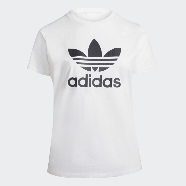 Camiseta Adicolor Classics Trefoil (tamanho Grande) Branca Adidas