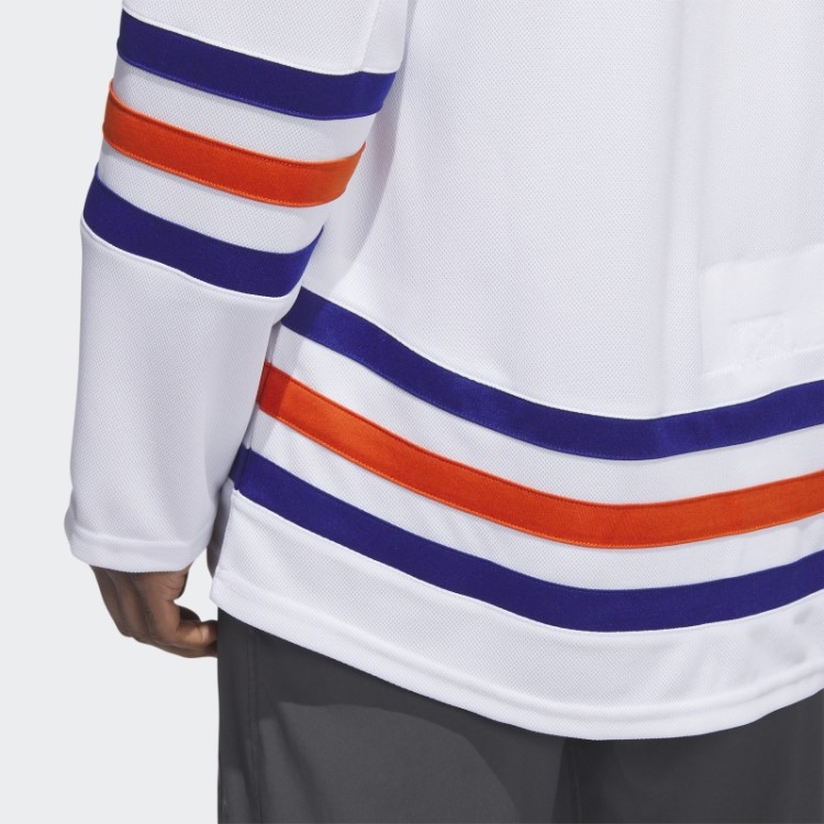 Oilers Away Jersey Autêntico Adidas Branco