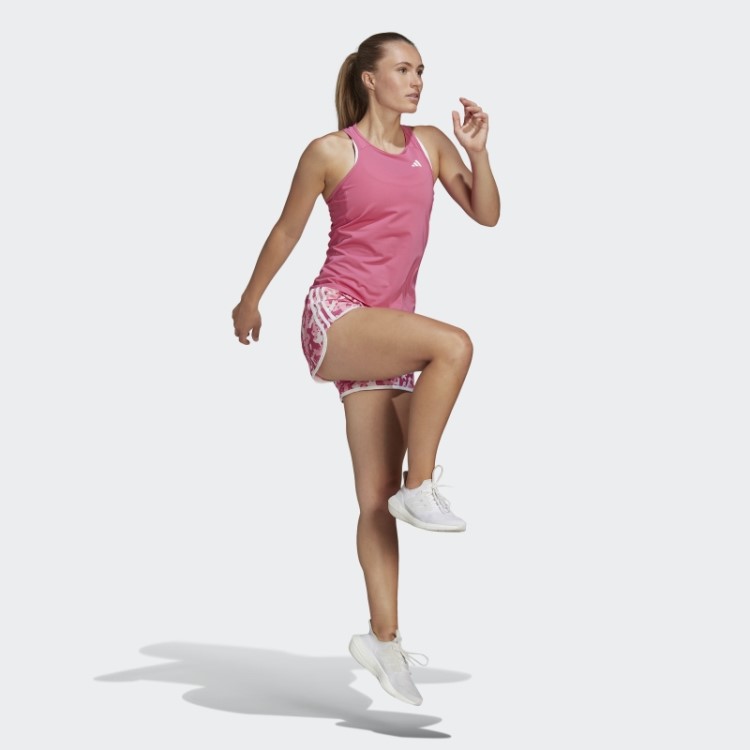Bermuda De Corrida Marathon 20 Camo Rosa Adidas