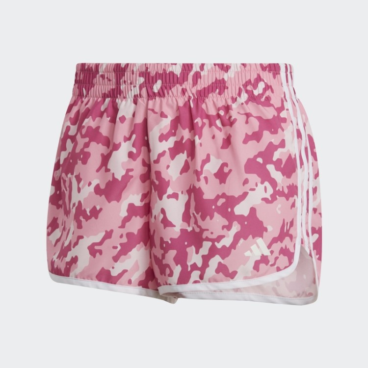 Bermuda De Corrida Marathon 20 Camo Rosa Adidas