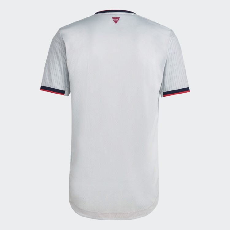 Cinza Adidas St. Louis City SC 23 Away Camisa Autêntica