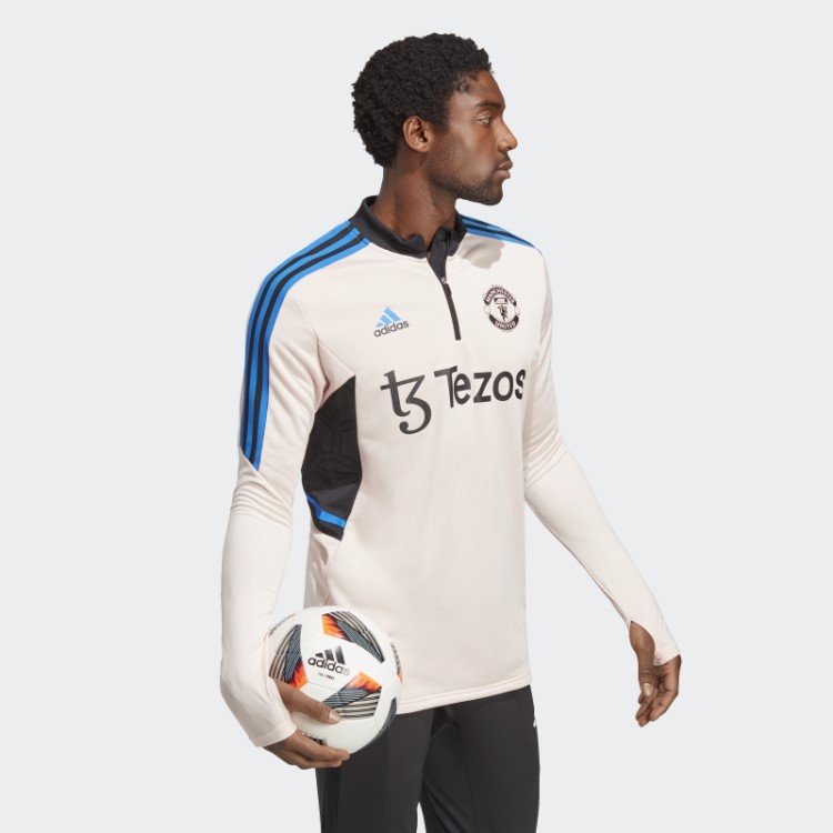 Top De Treino Manchester United Condivo 22 Rosa Icey Adidas