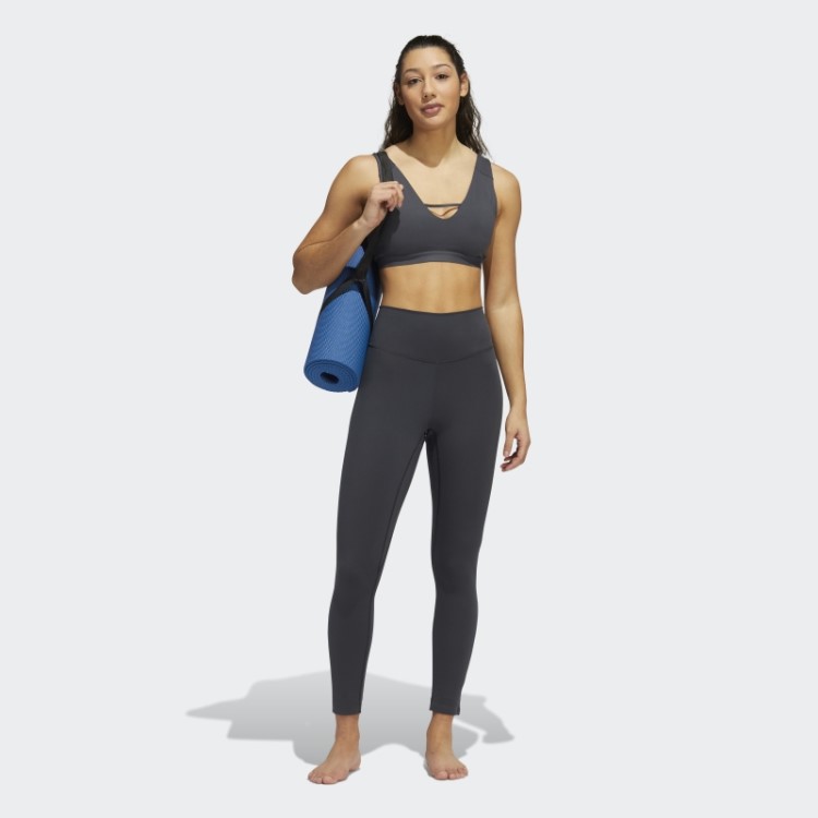 Sutiã De Luxo De Estúdio De Ioga De Carbono Adidas