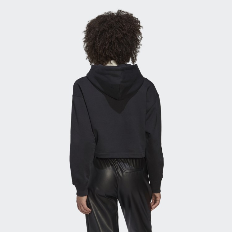 Moletom Preto Adicolor Cropped Adidas