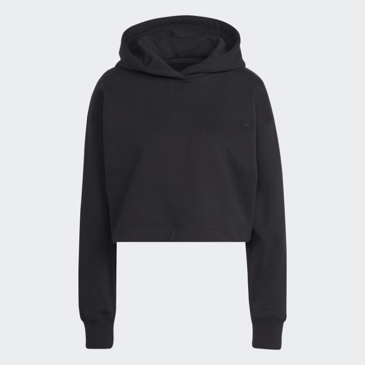 Moletom Preto Adicolor Cropped Adidas