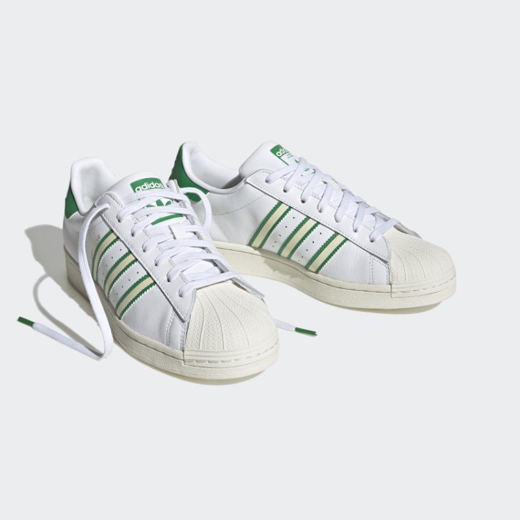 Elegantes Sapatos Verdes Adidas Superstar