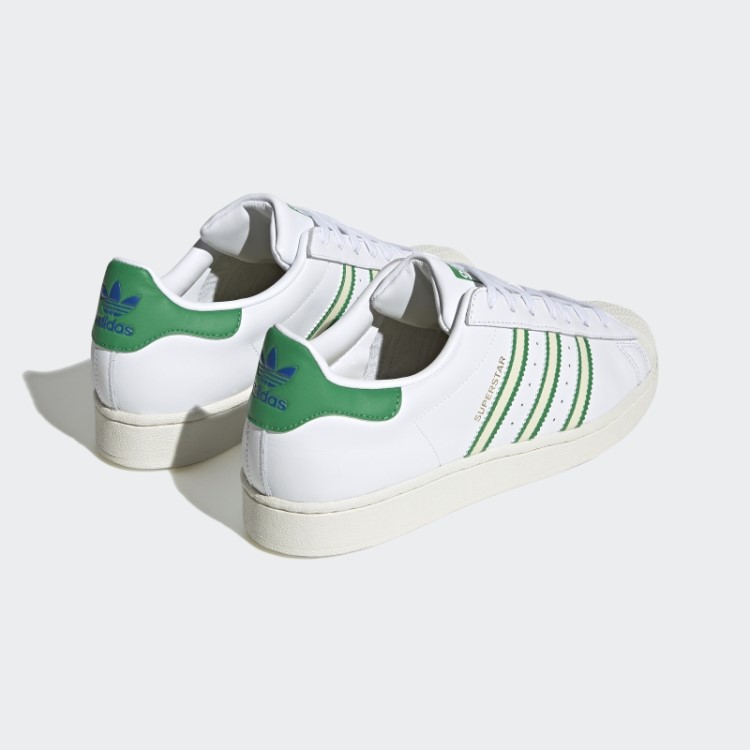Elegantes Sapatos Verdes Adidas Superstar