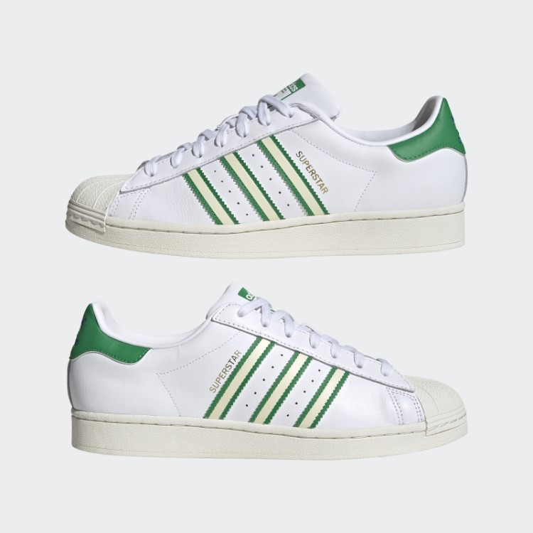 Elegantes Sapatos Verdes Adidas Superstar