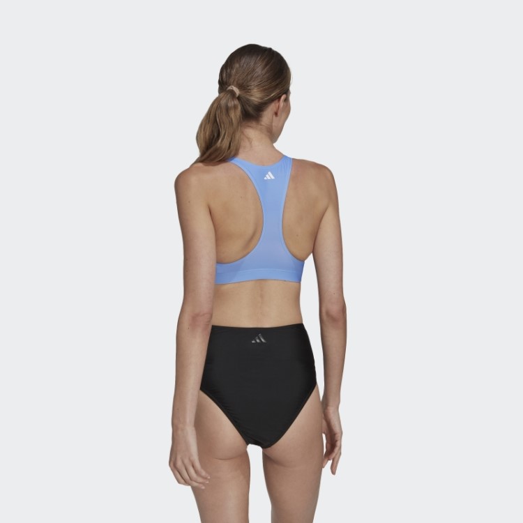 Top De Biquíni Big Bars Azul Adidas