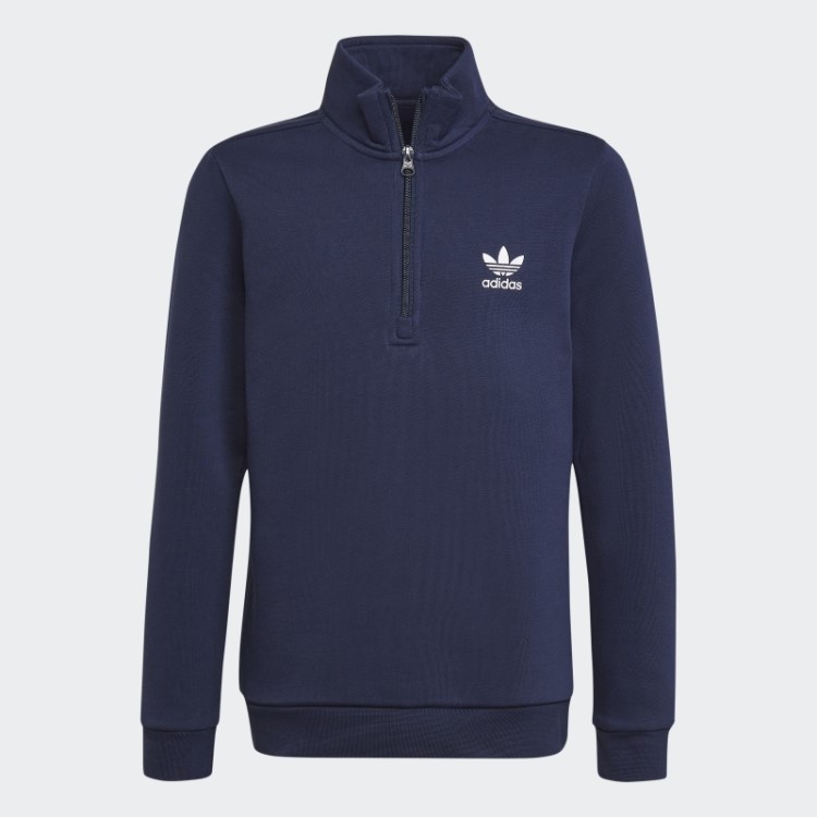 Adicolor Moletom Com Meio Zíper Noite índigo Adidas