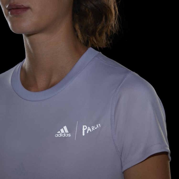 Camiseta Adidas X Parley Running Silver Dawn Hot