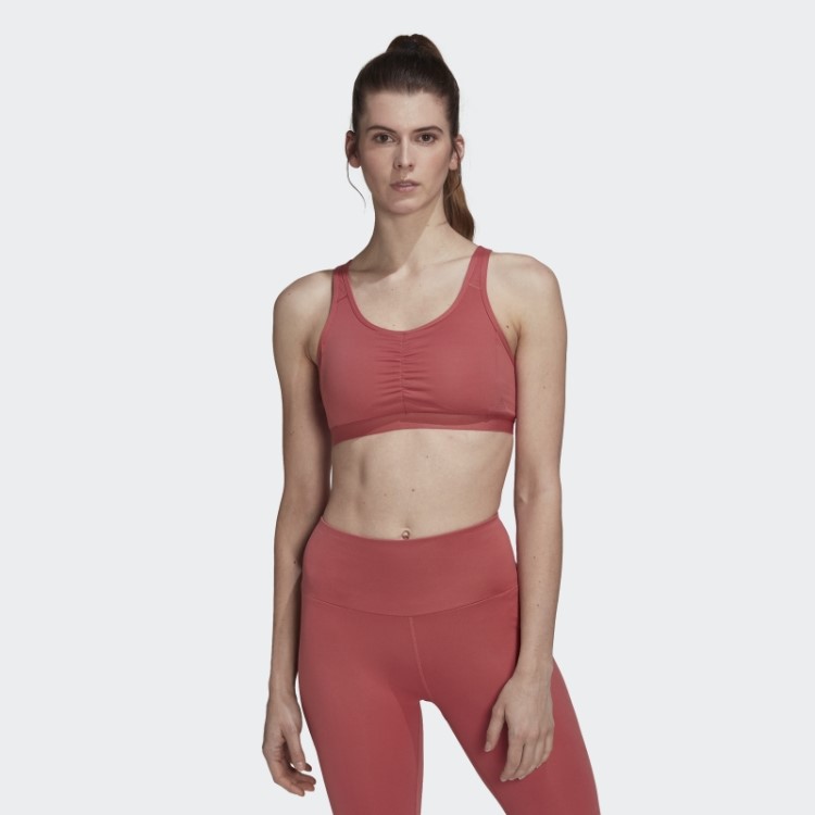 Sutiã Coreessentials De Suporte Médio Adidas Vermelho
