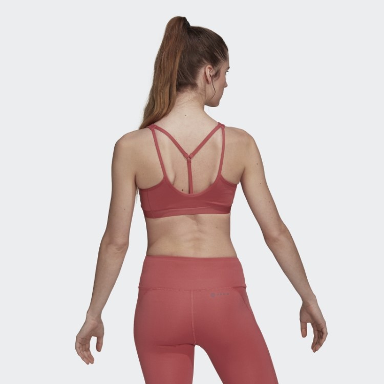 Sutiã Coreessentials De Suporte Médio Adidas Vermelho