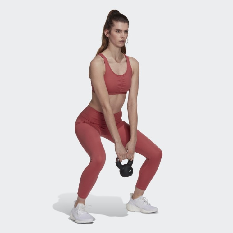 Sutiã Coreessentials De Suporte Médio Adidas Vermelho