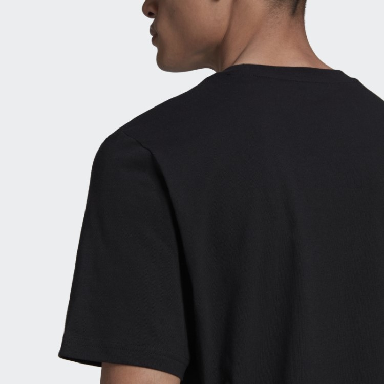 Camiseta Preta Com Logo De Futebol Adidas