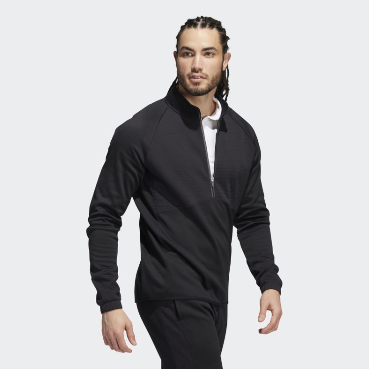 Pulôver Preto Adidas Cold.rdy Com Zíper 1/4