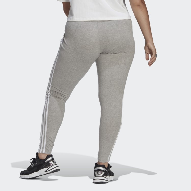 Legging Com As Três Listras Adicolor Classics (tamanho Grande) Cinza Médio Adidas
