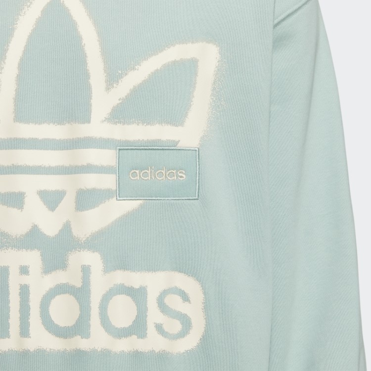 Moletom Verde Nebuloso Adidas Adicolor Crew